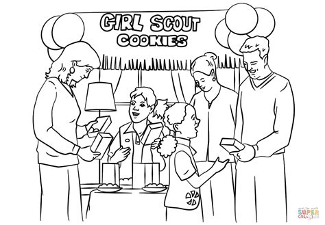 girl scouts coloring pages learny kids