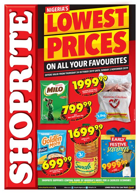 shoprite lowest prices deals daily post nigeria