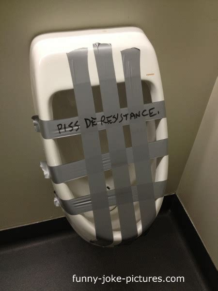 piss de resistance urinal pun ~ funny joke pictures