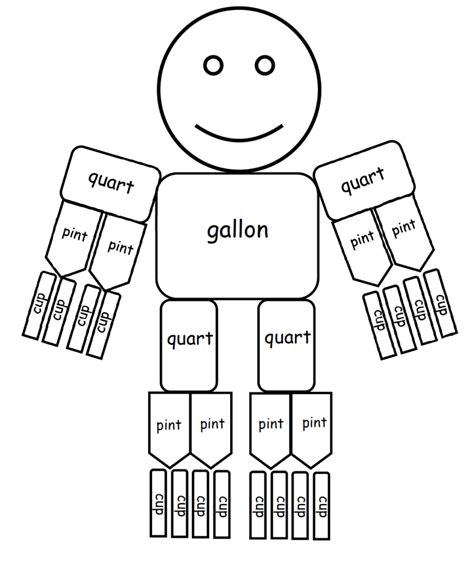 exploring gallon man fun learning activities  worksheets
