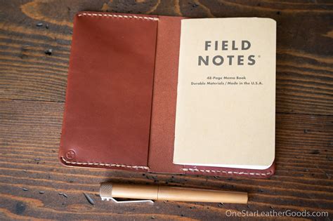 simple leather notebook cover  field notes    pocket