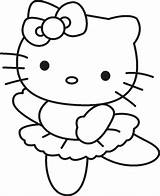 Coloring Hello Kitty Pages Easy Kids Draw Adults sketch template