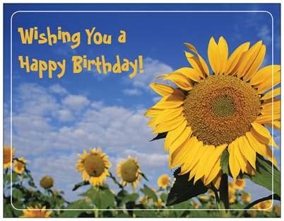 sunflower happy birthday card  magnet findgiftcom