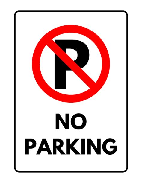 parking sign template  parking  printable  templateroller