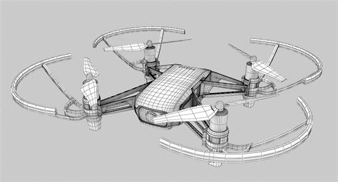 dji tello drone  model turbosquid