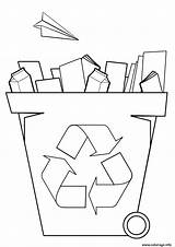 Recyclage Bac Bins Recycle Reciclaje Terre Basura Reuse sketch template