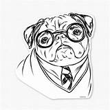Pug Coloring Pages Printable Pugs Puppy Print Harry Drawing Dog Christmas Kids Colouring Clipart Sheets Cute Color Potter Girls Library sketch template