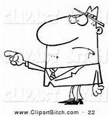 Coloring Pointing Man Blame Stock Royalty Illustrations Clipart sketch template