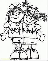 Coloring Pages Friends Forever Bff Color Compromise Printable Getcolorings Getdrawings sketch template