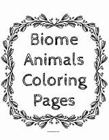 Biomes Coloring Science Homeschool Book Pages sketch template