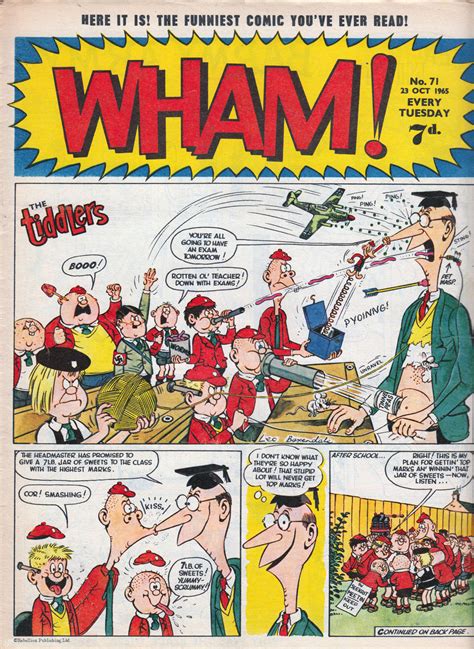 blimey the blog of british comics a classic wham cover
