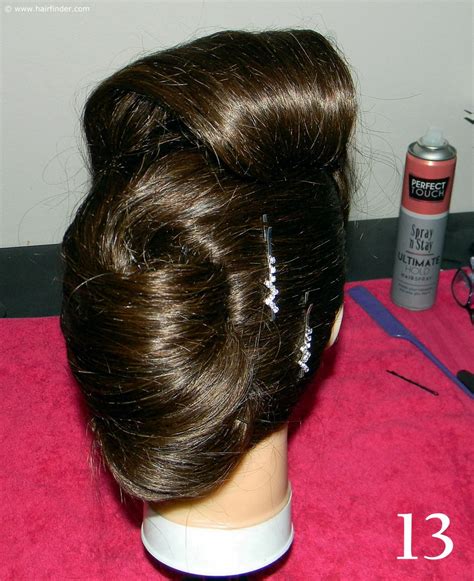 easy  create updo   modified vintage french roll