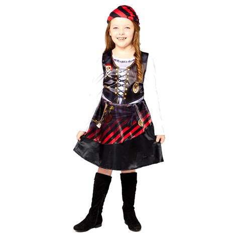 pirate girl sustainable costume age   years  pc amscan