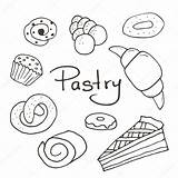 Pastry Drawing Sketch Vector Bakery Sweet Getdrawings Drawings Paintingvalley sketch template