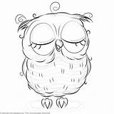 Owl sketch template