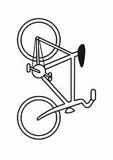 Fahrrad Fiets Kleurplaat Malvorlage Bicicletta Kleurplaten Schoolplaten Educolor sketch template