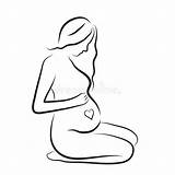 Simbolo Siluetta Incinta Schwangeren Vektorsymbol Schattenbild Ehemann Vektorskizze Schwangere Wartend Abbildung sketch template
