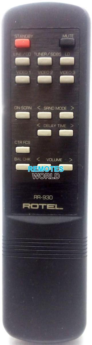 replacement remote control  rotel rr