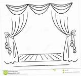 Curtains Theatre Drawing Theater Paintingvalley Drawings sketch template