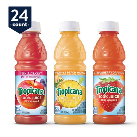 tropicana  juice  flavor fruit blend variety pack  ounce
