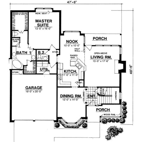traditional style house plan  beds  baths  sqft plan   homeplanscom