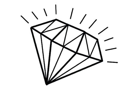 diamond drawing simple    clipartmag
