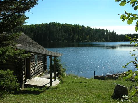 filegreyowls cabin ajawaan lakejpg wikimedia commons