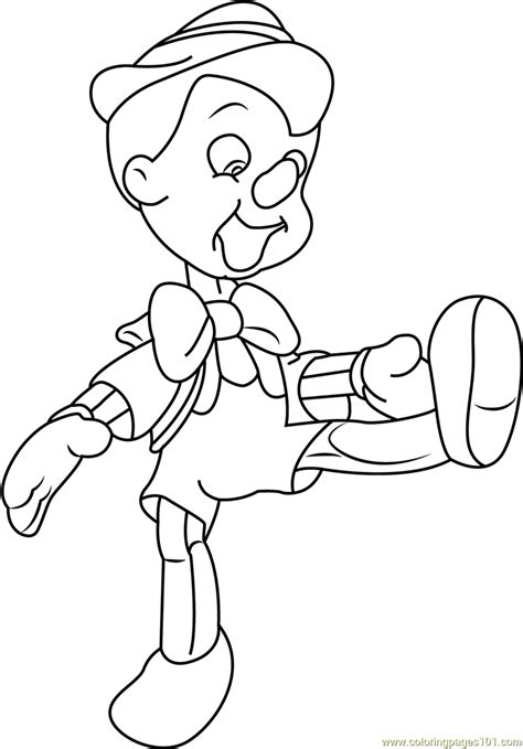 pinocchio walt disney characters coloring page  kids