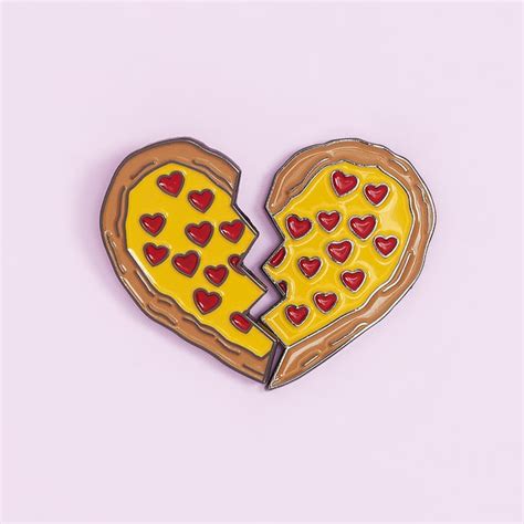 Ban Do Bff Pizza Heart Pins Best Friend Ts 2017
