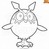 Hoothoot Supercolored Gigamax sketch template