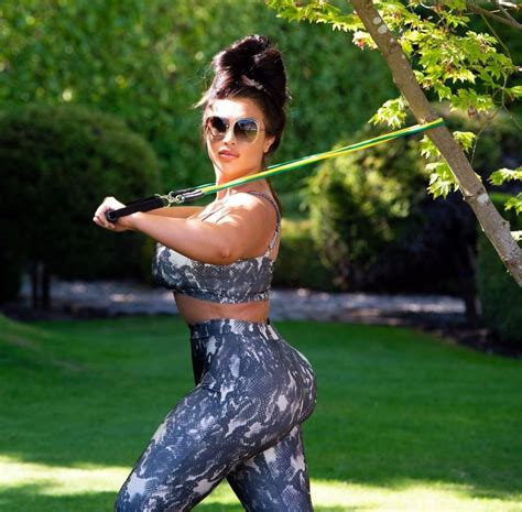 lauren goodger is seen having an early morning workout in