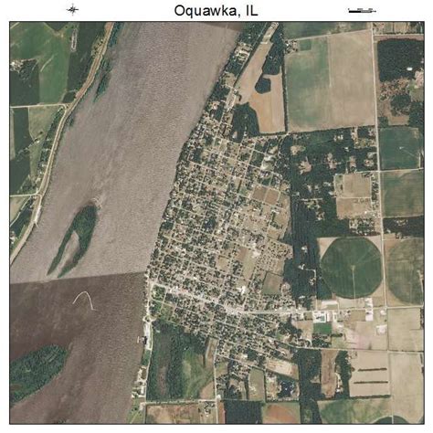 aerial photography map  oquawka il illinois