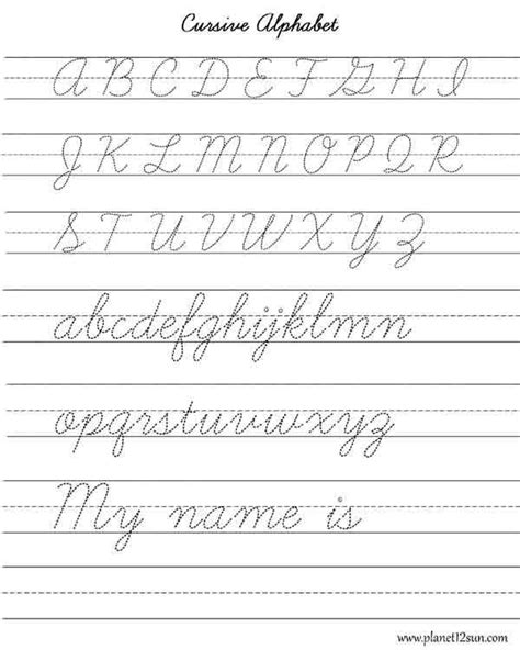 learn cursive writing alphabet handwritingforkids cursive writing