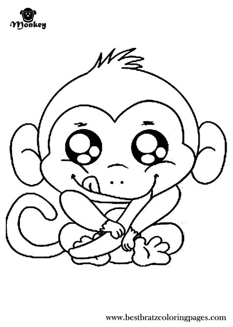 printable monkey coloring pages  kids monkey coloring pages