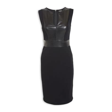 buy inwear black pu detail dress online truworths
