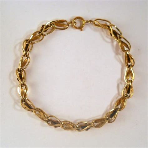 Vintage 14k Gold Bracelet Estate Jewelry From
