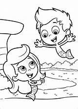 Bubble Guppies Coloring Pages Fun Kids sketch template
