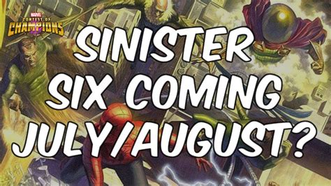 sinister  coming  julyaugust marvel contest  champions youtube