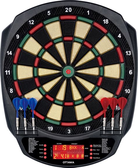 koto ottawa elektronisch dartbord digitaal dartboard inclusief dartpijlen soft darts bolcom