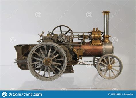 steam traction engine stock image image  roller