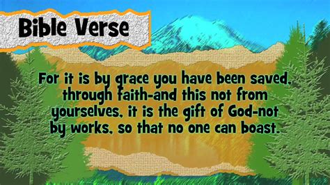 Bible Verse Ephesians 2 8 9 Youtube