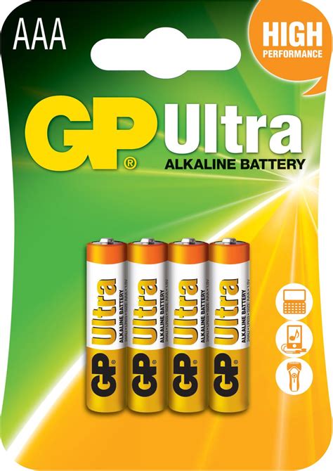 gp aaa battery ultra alkaline card   bbl batteries