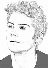 Drawing Dylan Brien Plated Golden Teen Drawings Boys Face Wolf Deviantart Boy Pencil Sketches Stiles Beautiful Faces Hair Draw Cute sketch template