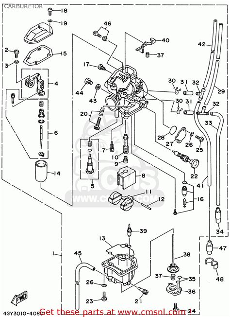 yamaha ttr  carburetor diagram
