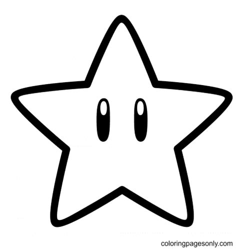 cute star coloring page  printable coloring pages