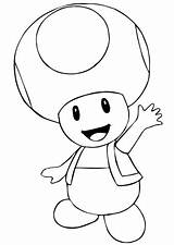 Toad Mario Coloring Bros Pages Printable Supercoloring Categories Cartoon sketch template