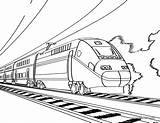 Coloring Train Pages Template Tunnels Thomas sketch template