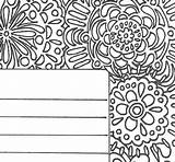 Mandala Lined sketch template