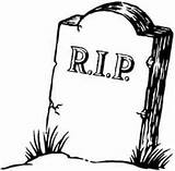 Coloring Pages Tombstone Clipartbest Clipart sketch template