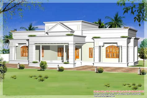 single storey kerala house model  kerala house plans